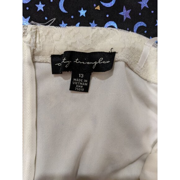 City Triangles Cream And Floral Strapless Mini Dress With Belt 13 - Picture 4 of 5